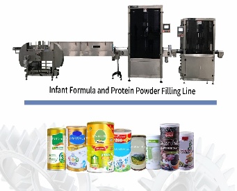Fully automated milk powder/protein powder filling production line