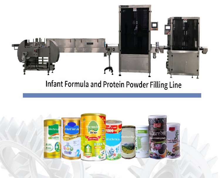 Fully automated milk powder/protein powder filling production line
