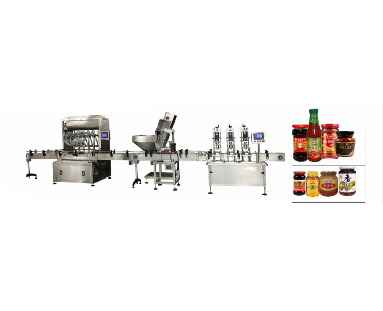 Fully automatic sauce and honey filling production line
