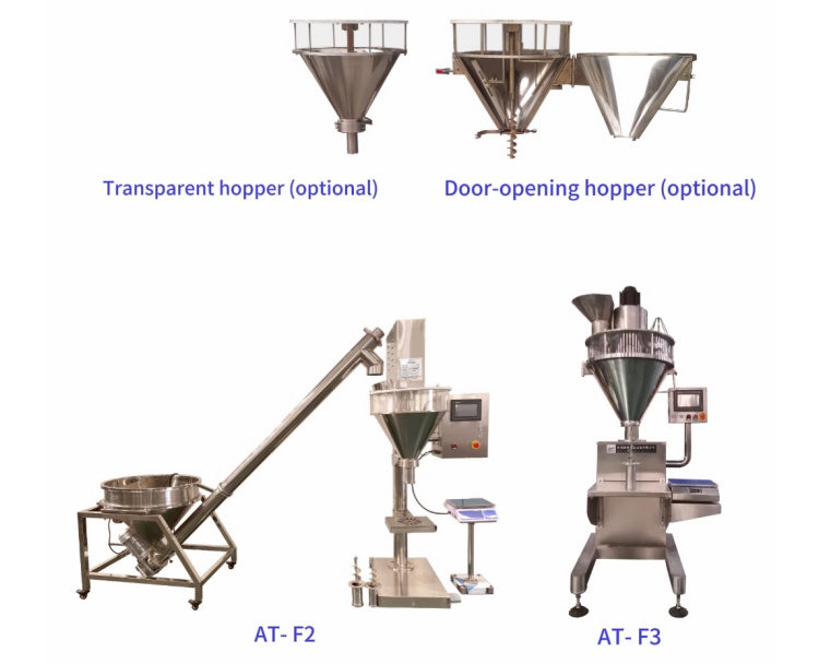 Semi-automatic powder filling and packaging machine
